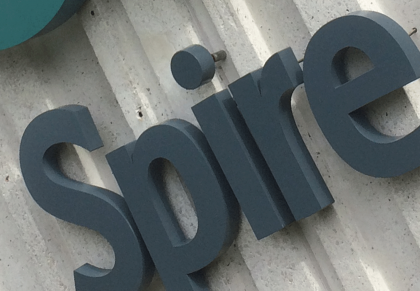 SPIRE 3D STEEEL SIGNAGE